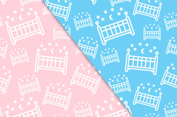 Download Baby Nursery Blue Pink Seamless Pattern - Pattern Collection
