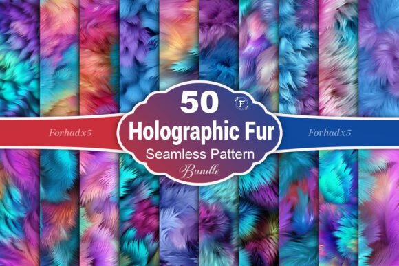 Download Holographic Fur Seamless Pattern - Pattern Collection