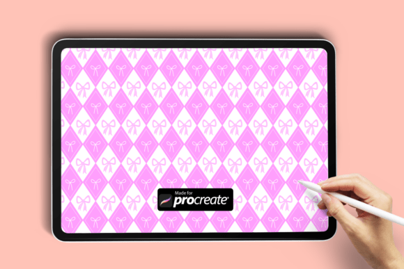Download Coquette Diamond Pattern Procreate Brush - Pattern Collection
