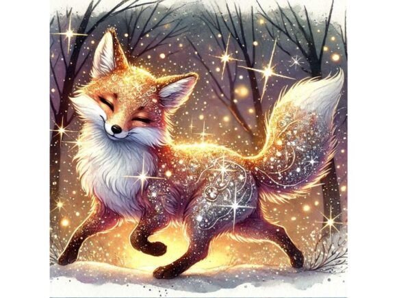 Download Glitter Fox with a Shining Coat Running - Premium Bundle