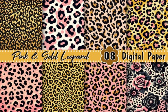 Download Pink &amp; Gold Leopard Pattern - Pattern Collection