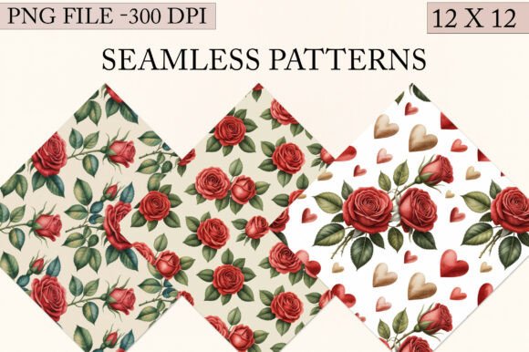 Download Watercolor Roses Seamless Pattern - Pattern Collection