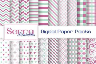 Download Seamless Mint and Pink Basic Patterns - Pattern Collection