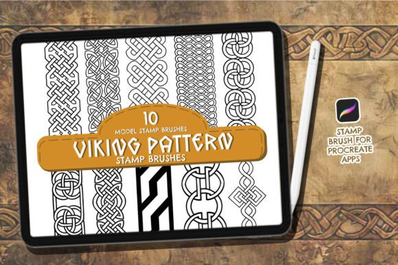 Download 10 Viking Pattern Stamp Brush Procreate - Pattern Collection