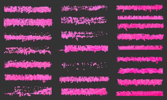 Download Pink Chalk and Crayon Textured Brush - Crayon Collection