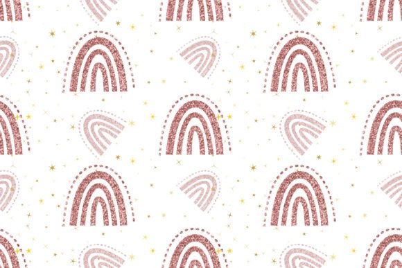Download Boho Glitter Rainbow Pattern - Pattern Collection