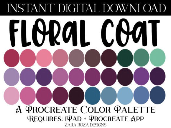 Download Floral Coat Procreate Color Palette - Coat procreate Collection