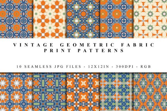 Download Vintage Geometric Fabric Print Patterns - Pattern Collection