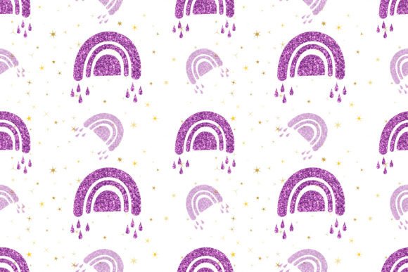 Download Boho Glitter Rainbow Pattern - Pattern Collection
