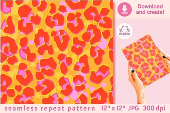 Download Pink Valentine Wild Leopard Pattern - Pattern Collection