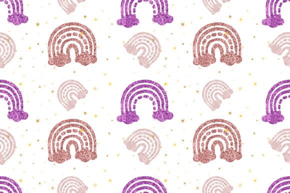 Download Boho Glitter Rainbow Pattern - Pattern Collection