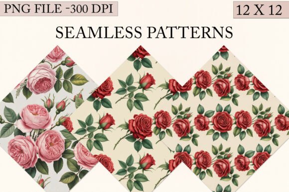 Download Watercolor Roses Seamless Pattern - Pattern Collection